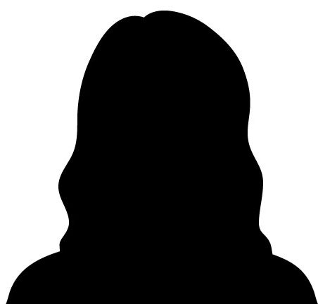 Silhouette des Kopfs einer Frau