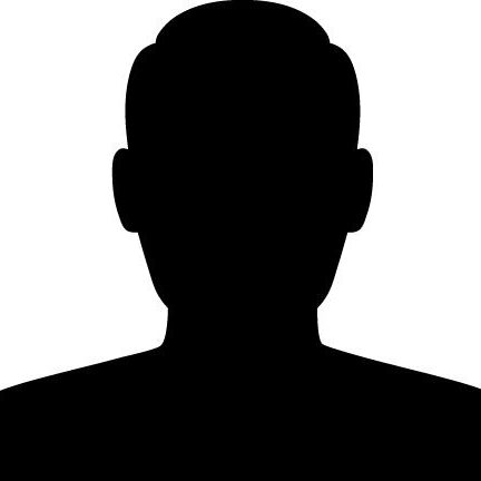 Silhouette des Kopfs eines Mannes